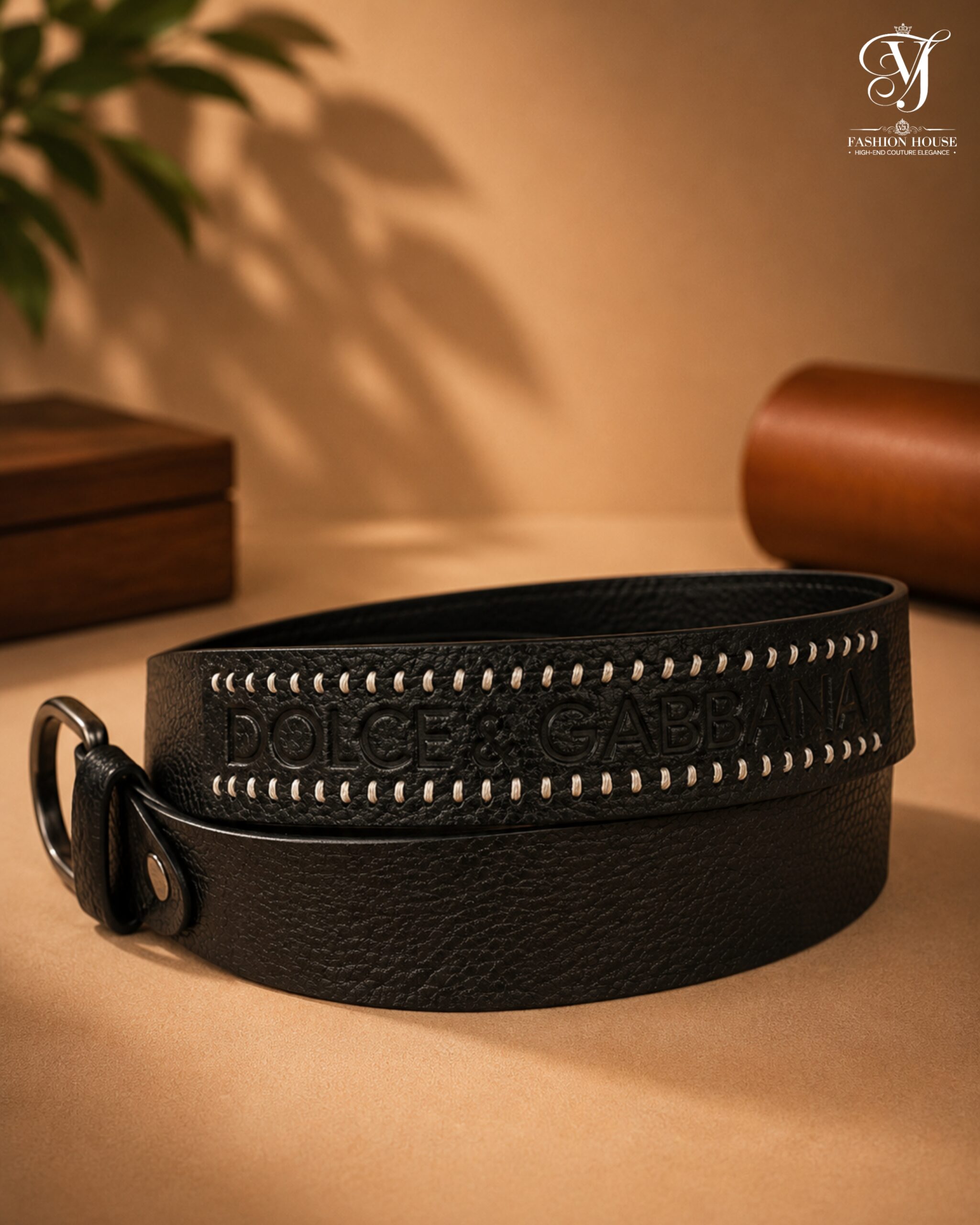Men D&G Black Belt - Image 2